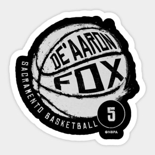 De'Aaron Fox Sacramento Basketball Sticker